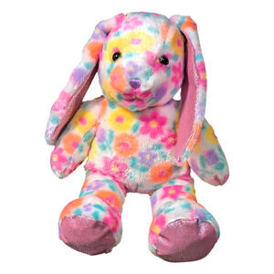 Build-A-Bear Workshop Floral Plush Bunny 16 " Rare